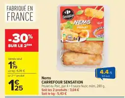 Carrefour Market Nems CARREFOUR SENSATION offre