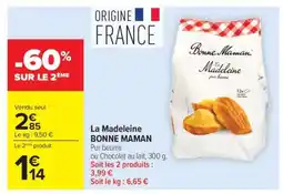 Carrefour Market LA MADELEINE “BONNE MAMAN” offre