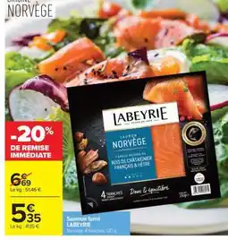 Carrefour Market SAUMON FUMÉ LABEYRIE offre