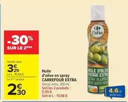 Carrefour Market Huile d'olive en spray CARREFOUR EXTRA offre