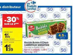 Carrefour Market Biscuits Bubble & Chock CARREFOUR SENSATION offre