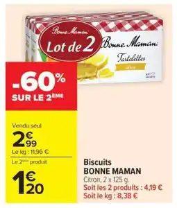 Carrefour Market Biscuits BONNE MAMAN offre