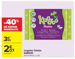 Carrefour Market Lingettes Toilette KANDOO offre