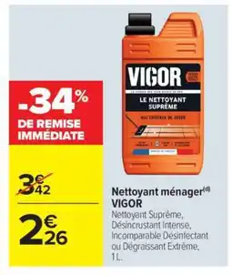 Carrefour Market Nettoyant ménager VIGOR offre