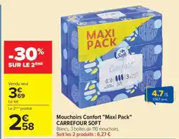 Carrefour Market Mouchoirs Confort Maxi pack CARREFOUR SOFT offre