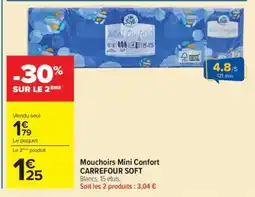 Carrefour Market Mouchoirs Mini Confort CARREFOUR SOFT offre