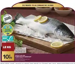 Carrefour Market Saumon entier ASC offre