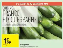 Carrefour Courgette offre
