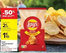 Carrefour Chips Format familial offre
