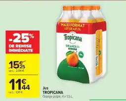 Carrefour JUS TROPICANA offre