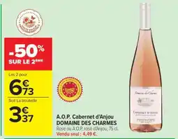 Carrefour A.O.P. Cabernet d'Anjou DOMAINE DES CHARMES offre