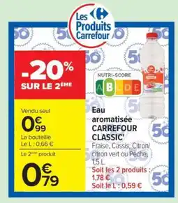 Carrefour Eau aromatisée CARREFOUR CLASSIC' offre