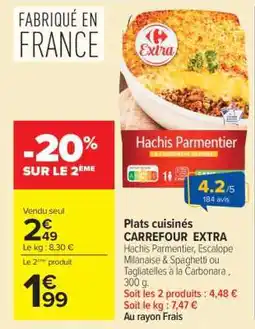 Carrefour Hachis Parmentier CARREFOUR EXTRA offre