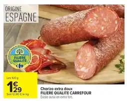 Carrefour Chorizo extra doux offre