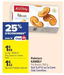Carrefour Palmiers KAMBLY offre