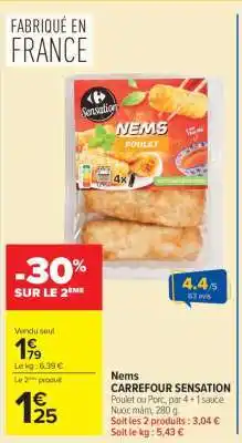 Carrefour Nems CARREFOUR SENSATION offre