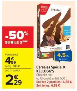 Carrefour Céréales Special K Kellogg's offre