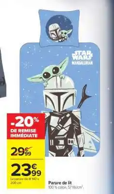 Carrefour PARURE DE LIT offre