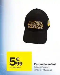 Carrefour Casquette enfant offre
