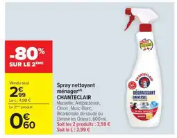 Carrefour SPRAY NETTOYANT MENAGER “CHANTECLAIR” offre