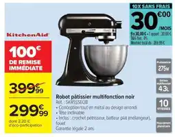 Carrefour Robot pâtissier multifonction noir offre