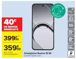 Carrefour Smartphone Realme 16 5G offre