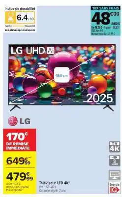 Carrefour Téléviseur LED 4K offre