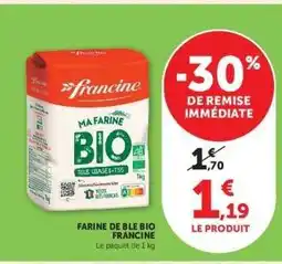 Hyper U Farine De Blé Bio Francine offre