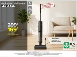 Carrefour Aspirateur balai laveur offre