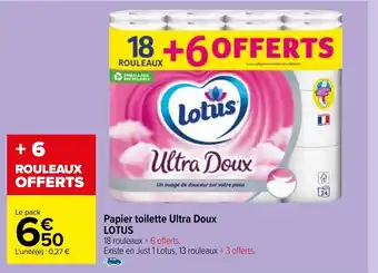 Carrefour Market Papier toilette Ultra Doux offre