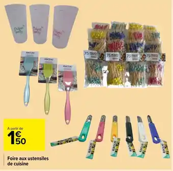 Carrefour Market Foire aux ustensiles de cuisine offre