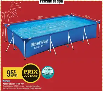 BESTWAY Piscine tubulaire steel pro