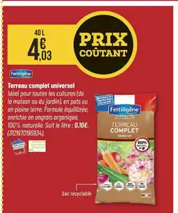 Bricorama FERTILIGÈNE Terreau complet universel offre