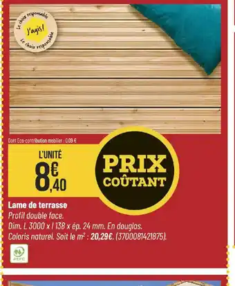 Bricorama Lame de terrasse offre