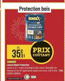 Bricorama BONDEX Lasure Haute Protection offre