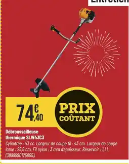 Bricorama Débroussailleuse thermique SLW43C3 offre