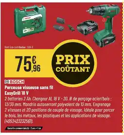 Bricorama BOSCH Perceuse visseuse sans fil EasyDrill 18 V offre