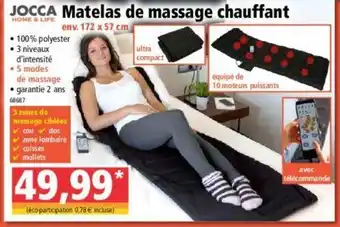 Norma Matelas de massage chauffant offre