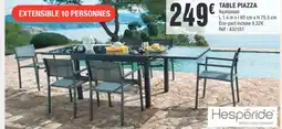 La Foir'Fouille HESPÉRIDE Table piazza offre