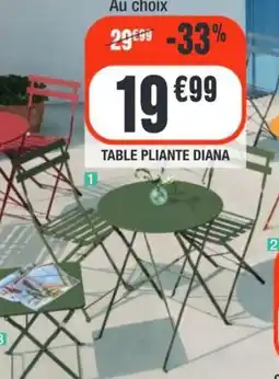 La Foir'Fouille Table d'appoint pliante diana offre