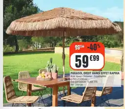 La Foir'Fouille Parasol droit hanoï effet raphia offre