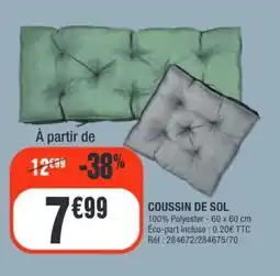 La Foir'Fouille Coussin de sol offre