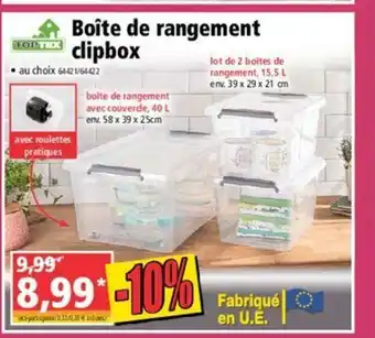 Norma Boite De Rangement Clipbox offre