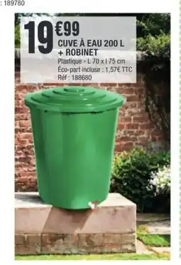 La Foir'Fouille Cuve à eau + robinet offre