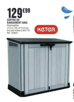 La Foir'Fouille KETER Coffre de rangement offre
