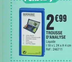 La Foir'Fouille Trousse d'analyse offre