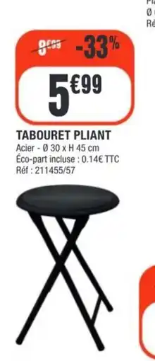 La Foir'Fouille Tabouret pliant offre