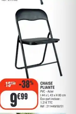 La Foir'Fouille Chaise pliante offre