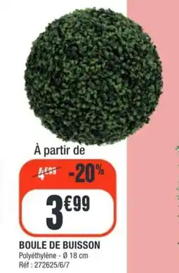 La Foir'Fouille Boule de buisson offre
