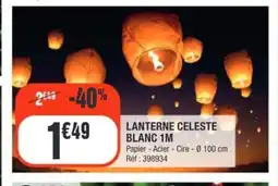 La Foir'Fouille Lanterne celeste blanc 1m offre